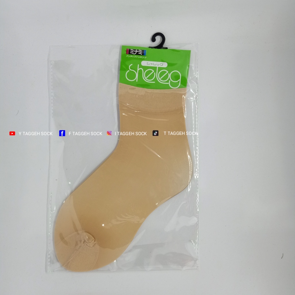 KAOS KAKI STOCKING SHELEG WARNA CREM, HITAM PENDEK [3/4] / KAOS KAKI STOCKING TRANSPARAN PENDEK / KAOS KAKI ELASTIS TRANSPARAN / KAOS KAKI WANITA PENDEK TRANSPARAN / KAOS KAKI STOCKING IMPORT / KAOS KAKI STOCKING WANITA KANTORAN/SANTAI