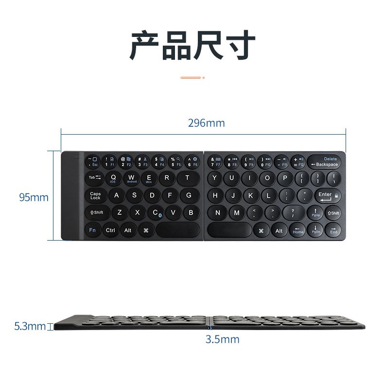 JDC-DB1901 - Universal Foldong Keyboard - Keyboard Lipat Portabel