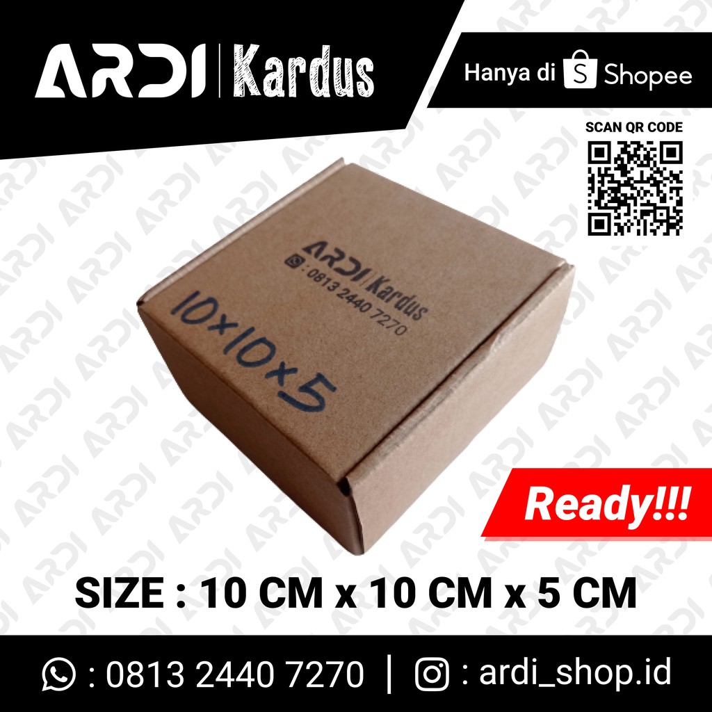 

KARDUS PIZZA SIZE 10 CM X 10 CM X 5 CM