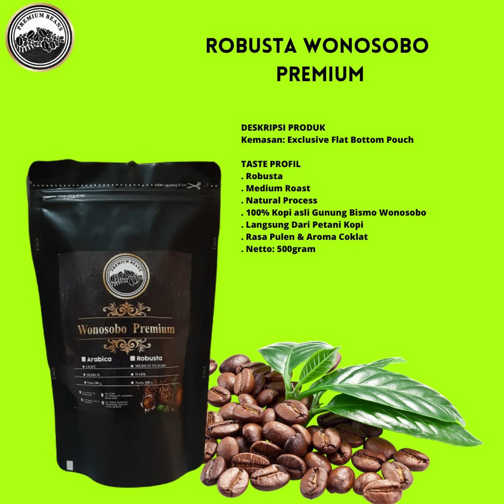 

Kopi Robusta Wonosobo Premium 500gram