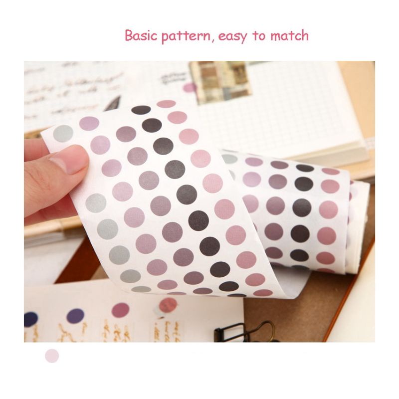 

1pcs Selotip Washi Tape Motif Polkadot Warna Warni Untuk Diy
