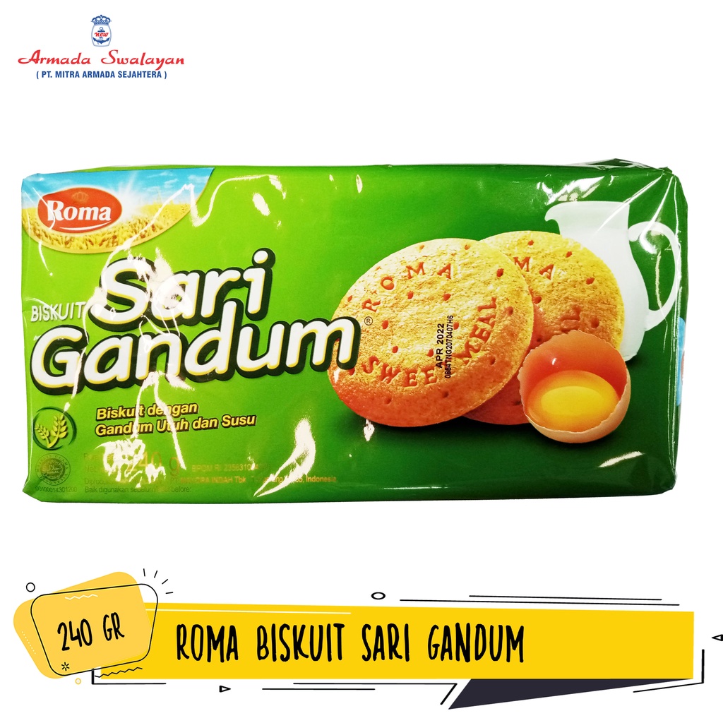 

Roma Biskuit Sari Gandum 240g