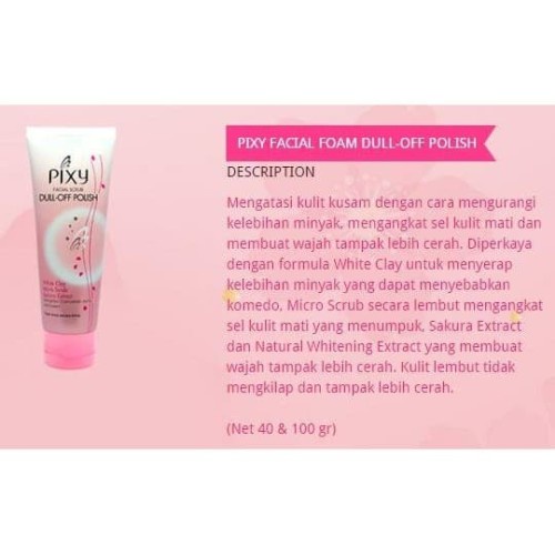 ❤️ GROSIR ❤️  PIXY DULL OFF POLISHED FACE SCRUB