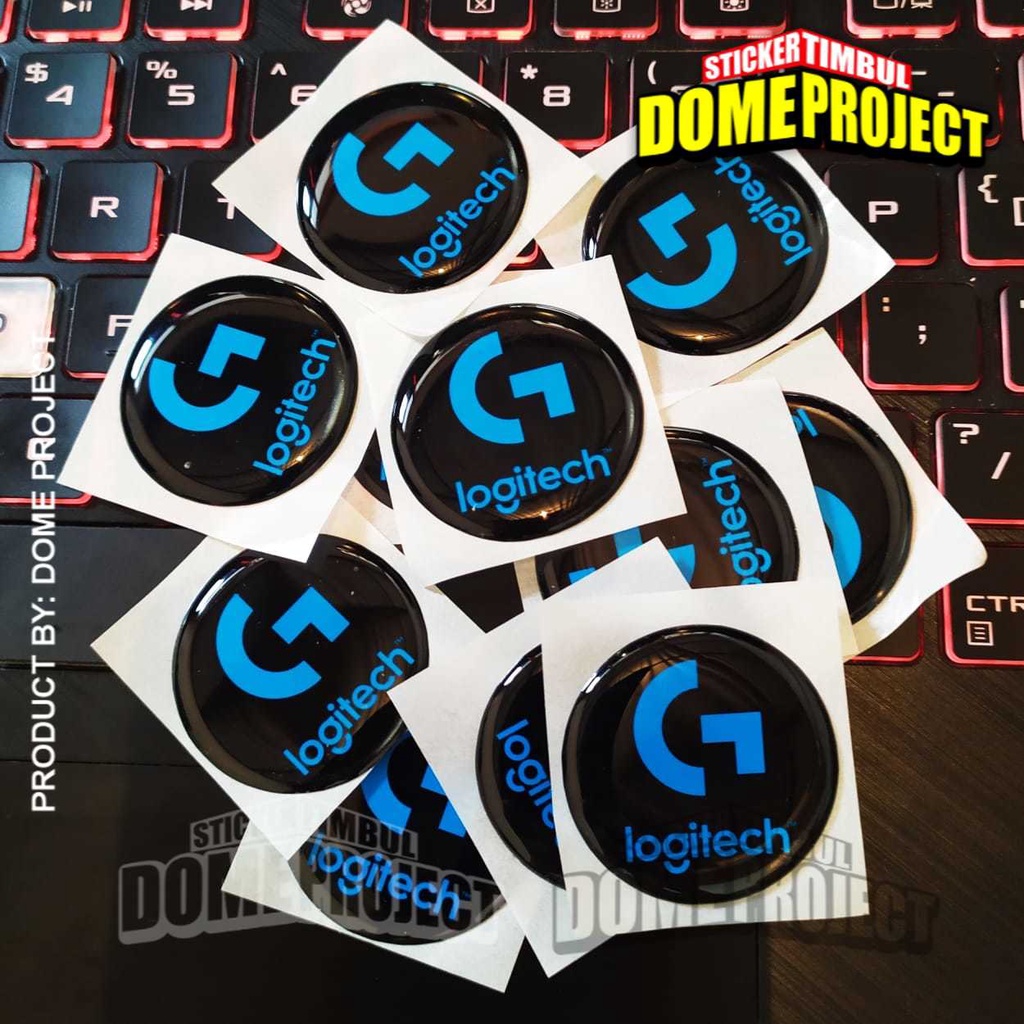 STIKER TIMBUL STIKER HELM STIKER LOGO LOGITECH STIKER KOMPUTER STIKER PC GAMING AKSESORIES PC GAMING