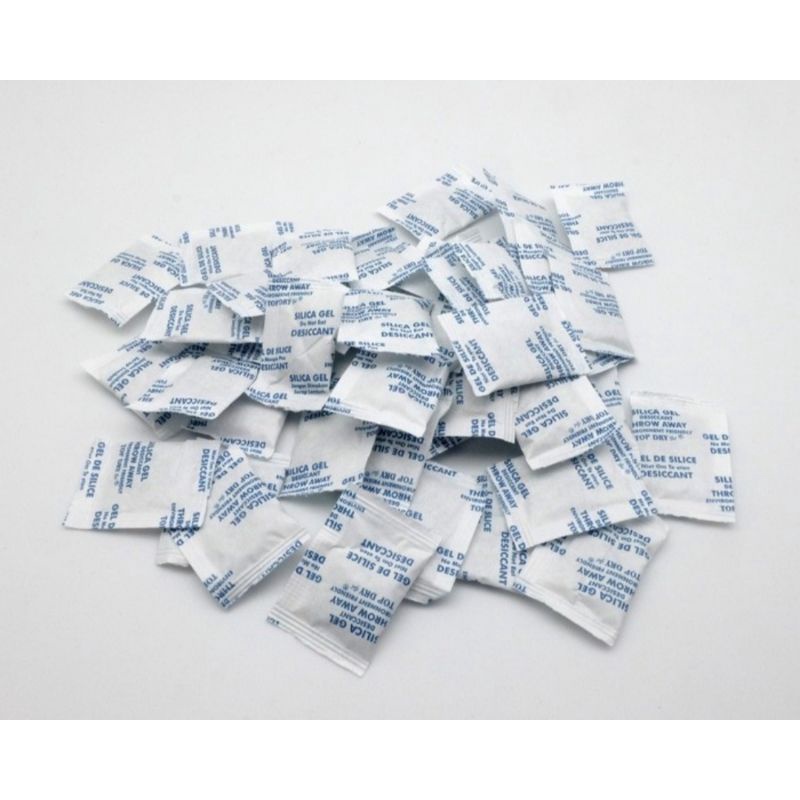 Silica Gel Kemasan 100gram (ukuran 1 gram/pcs)