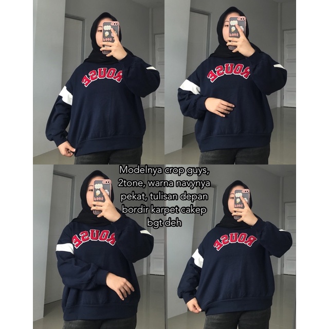 PART I SWEATER OVERSIZE/ CREWNECK THRIFT / PART 2 / SWEATER THRIFT / SWEATER OVERSIZE LENGAN BALON-Ld126 P56 rouse