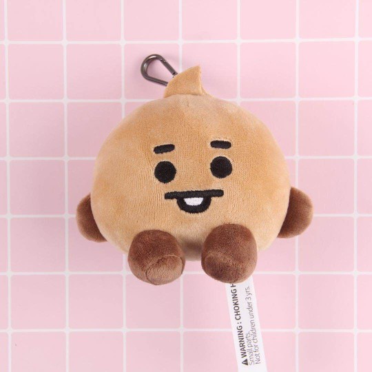 Ready Stock KPOP BTS BT21 Baby 12cm Seated Doll TATA COOKY CHIMMY KOYA SHOOKY MANG RJ Baby Plush Keychain-8