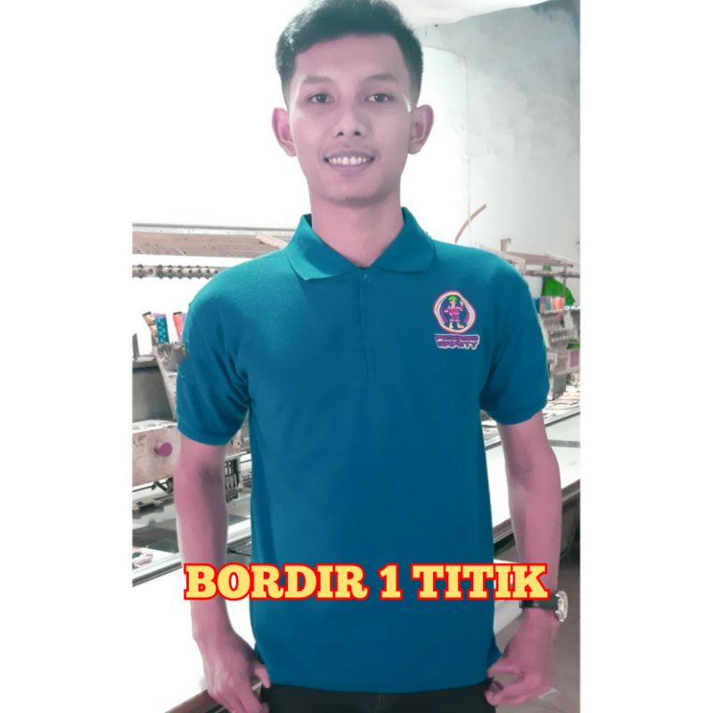 Kaos polo , tshirt , kaos bordir , kaos custom bordir , tshirt bordir ,komputer
