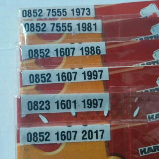 SAKTI (AS) nomor cantik seri TAHUN LAHIR