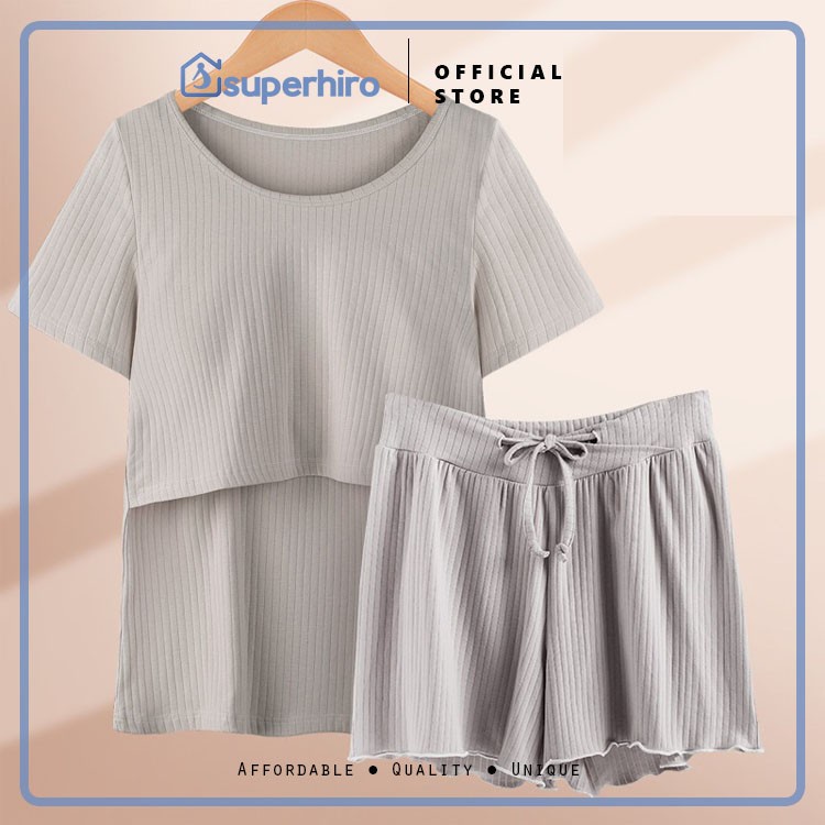 Baju Setelan Pendek Menyusui Busui Hamil Nursing Maternity Big Size