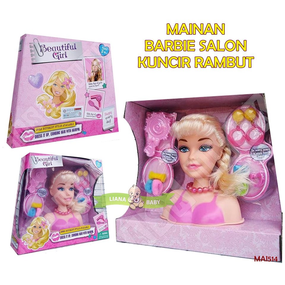 MAI514 MAINAN BARBIE SALON B369-1 KUNCIR RAMBUT