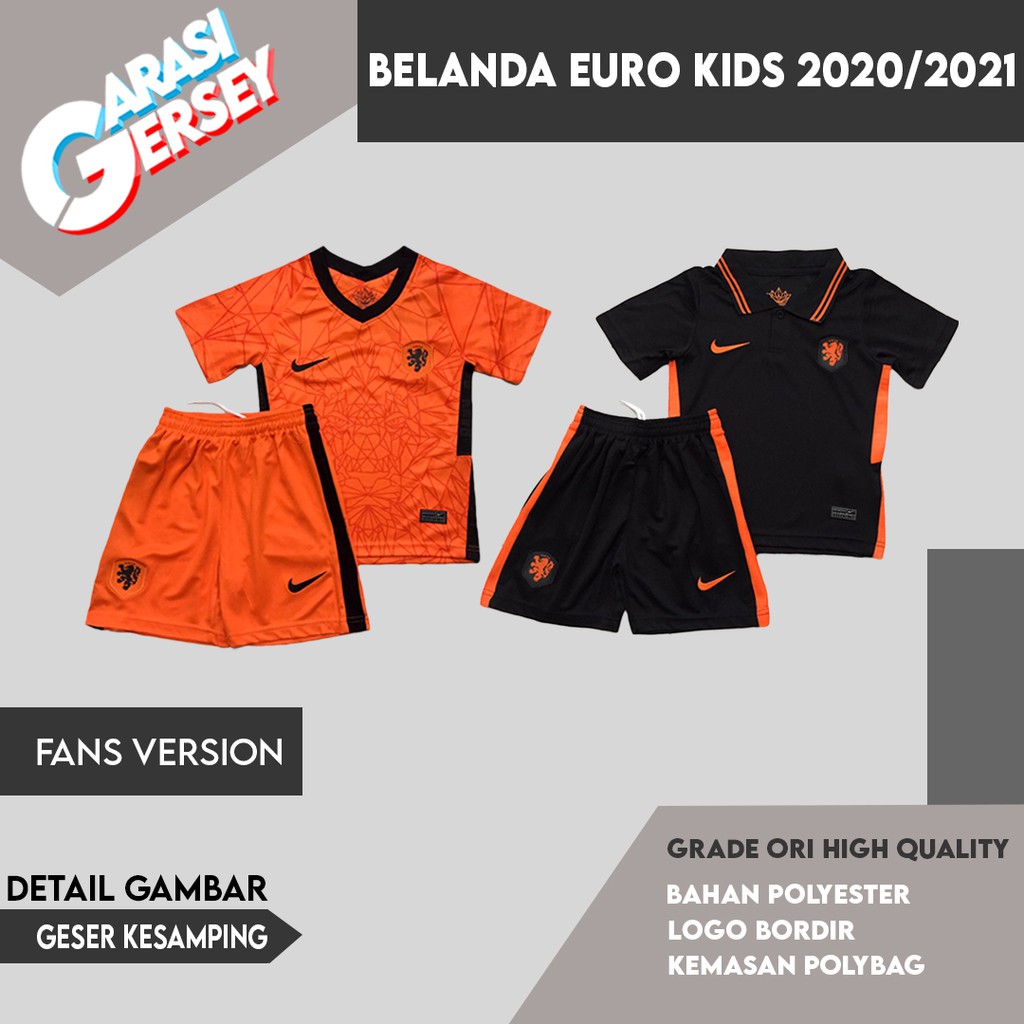 Jersey Sepak Bola Anak Belanda Kids Terbaru 2020/2021 Netherlands