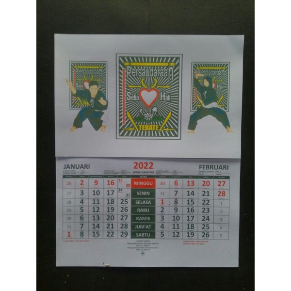 

Kalender 2022 Pencak Silat PSHT