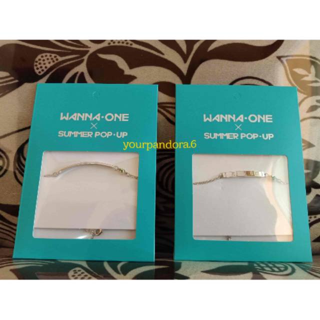 Wanna One Official Bracelet Summer Pop-up [free 2pcs official photocard from One : The World MD]