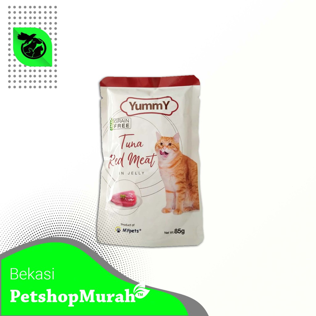 Makanan Kucing Yummy Pouch Basah 85 Gram Wet Cat Food All Var Sachet 85gr