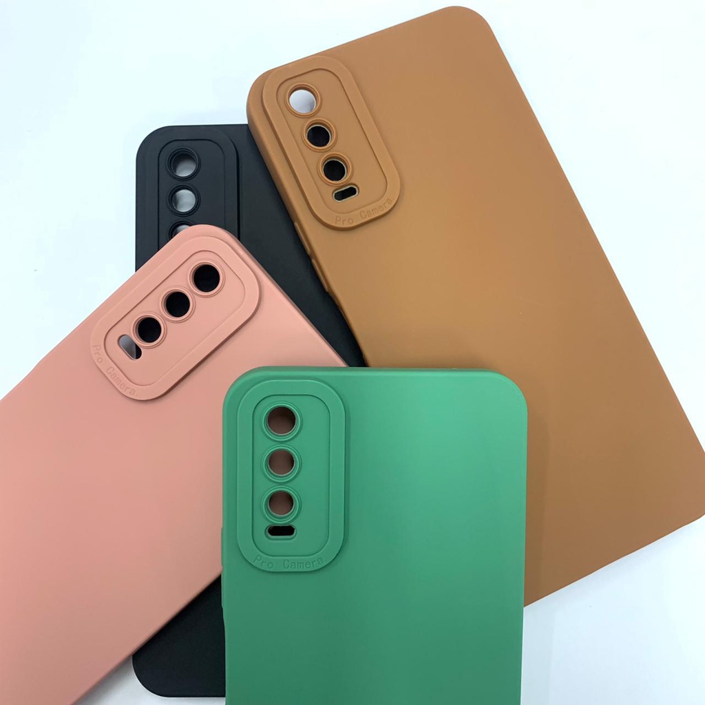 Softcase Luxury Pro Camera slim Vivo Y17S Y27 S1 Y12 Y15 Y17 Y20 Y21 Y33S Y30 Y50 Y51 Y91C Y1S Y91 Y95 V21 V23E Y81 Y35 V5 T1 PRO V20