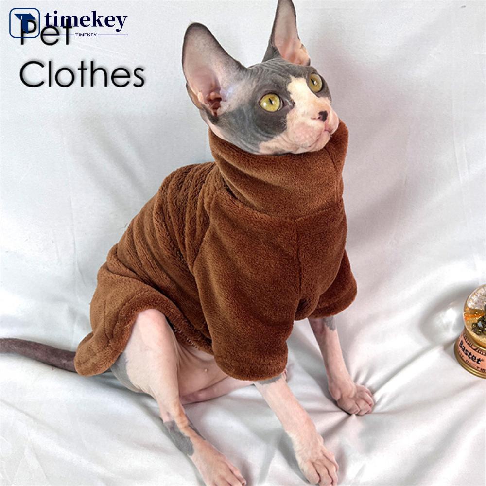 Timekey E4M3 Sweater Anjingkucing Peliharaan Bahan Bulu Imitasi Untuk Musim Gugurdingin