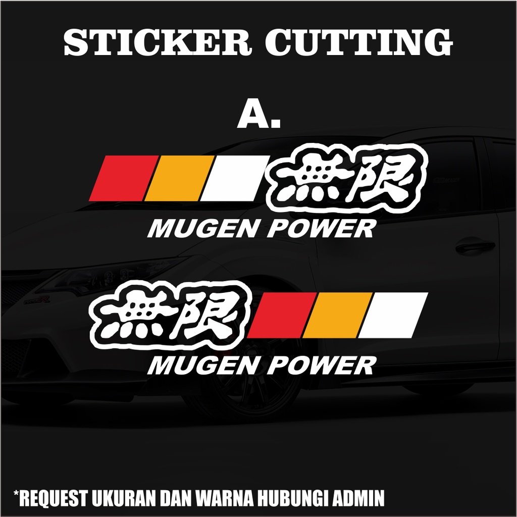 Sticker Cutting Mugen Power