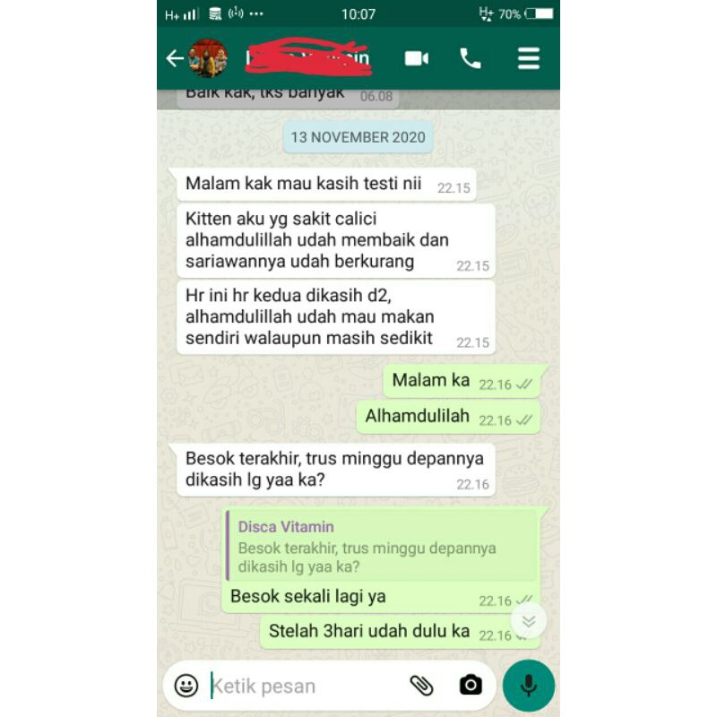 D2 obat virus calici distemper flu batuk pilek bersin mencret kucing