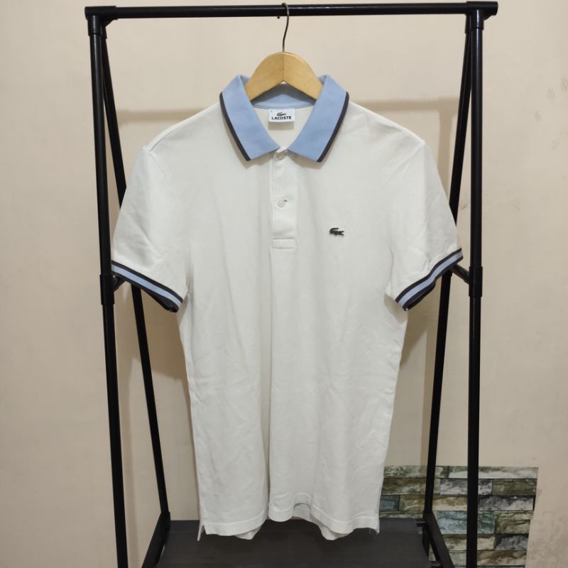 Polo Lacoste White Second Preloved Original