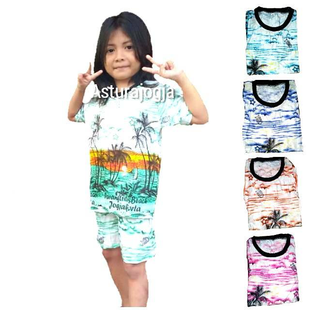 Setelan Anak Kaos  pantai jogja  Shopee Indonesia