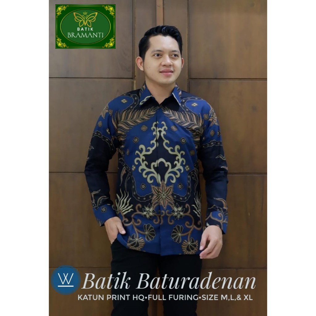 BATURADEN kemeja batik pria lengan panjang terbaru ORIGINAL BY MARTOWIRYO