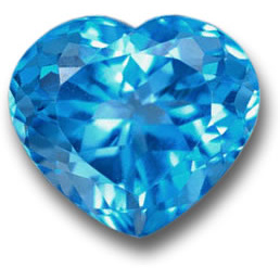 GLC Certified Clean 27.25ct 18.5x16mm Heart Natural Swiss Blue TOPAZ Brazil Super Luster TP015