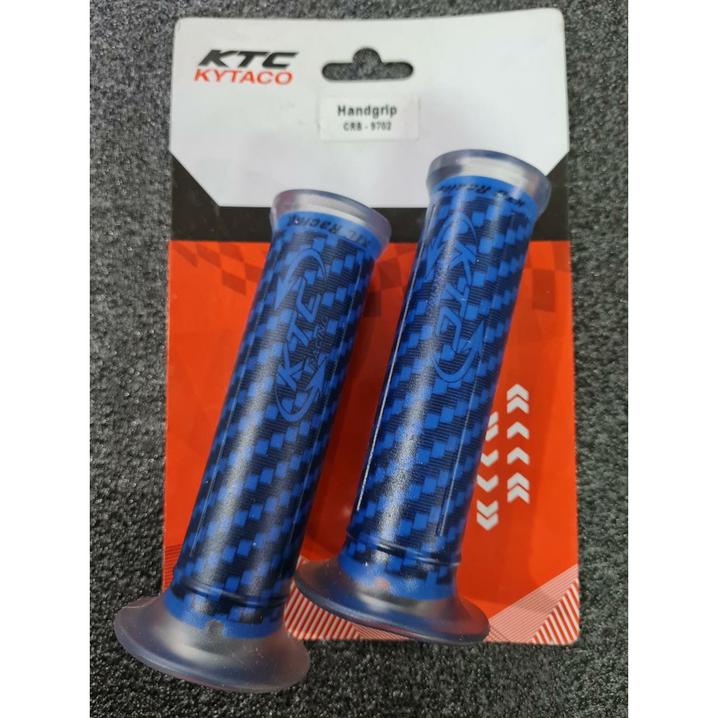 HANFAT HANDPAD HANDGRIP HAND GRIP UNIVERSAL MOTOR CARBON Blue KTC KYTACO Original Taiwan