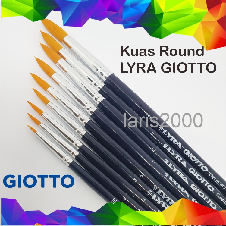 

Kuas Lukis Lyra Giotto Taklon Lancip / Round Tip