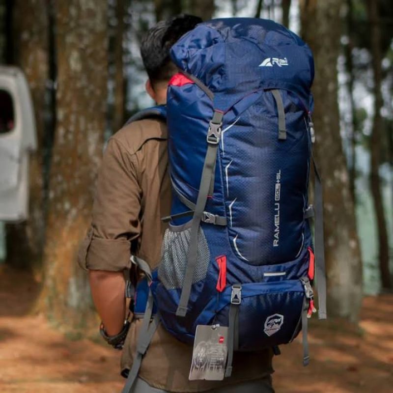 Carrier Arei Ramelu 60+5L | Tas Gunung Rei Ramelu 60+5L | Arei Ramelu 65L | Carrier Arei Ramelu 60+5