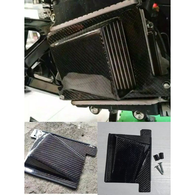 COVER RADIATOR KEVLAR YAMAHA LEXI AEROX NMAX ASLI KEVLAR