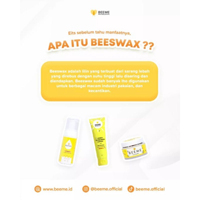 PAKET BEEME NOURISHING, Sabun &amp; Sunscreen Niacinamide