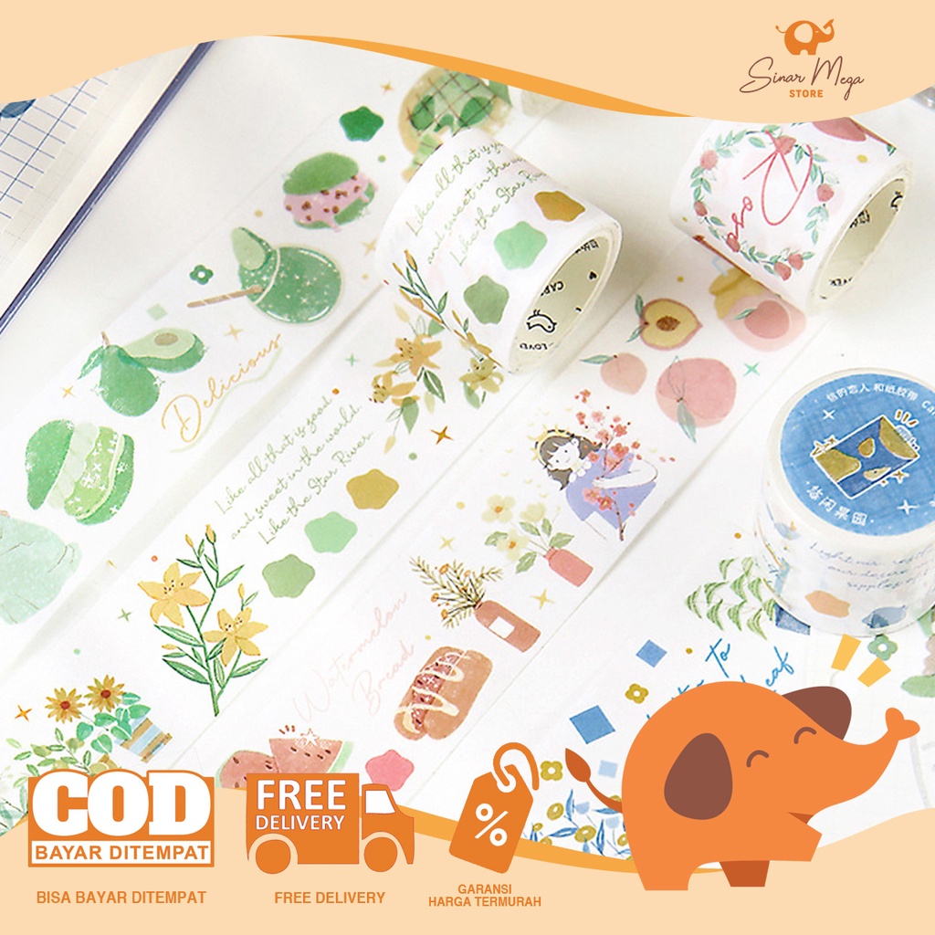 

Masking Tape Lover Of Letters 3cm / Isolasi Motif Dekorasi Lucu Unik Murah