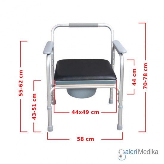 GEA Commode Chair (Kursi BAB) FS895L / FS 895 L / FS-895L - Kursi Toilet