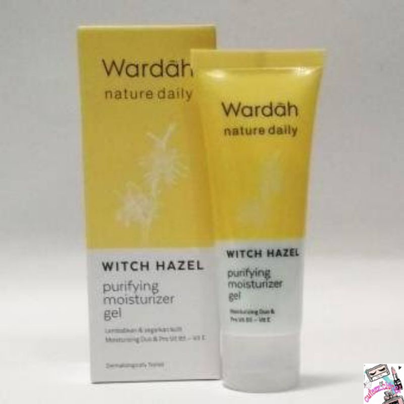 ☃Cutezz_Ching1☃Wardah Nature Daily Witch Hazel Purifying Moisturizer Gel 40ml (Kemasan Baru)