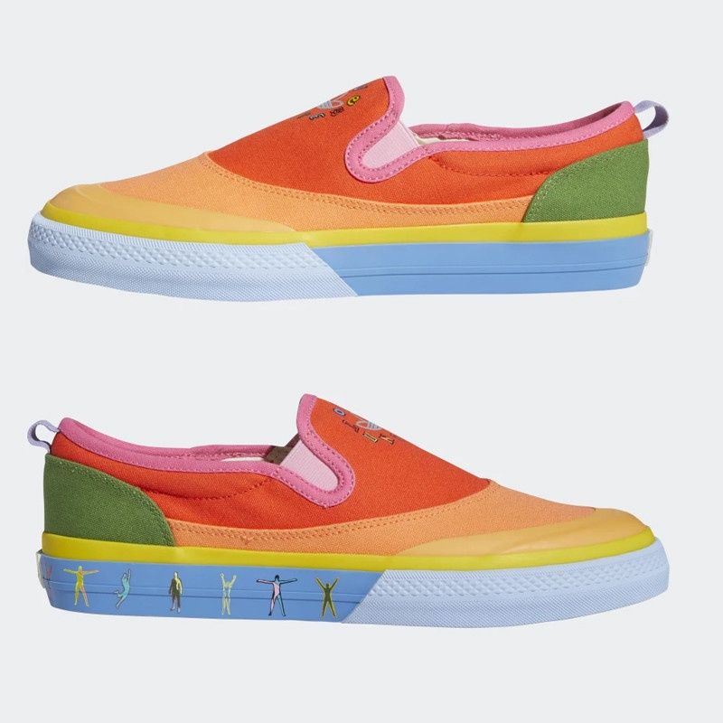 Preloved Adidas Nizza Slip On Pride Shoes