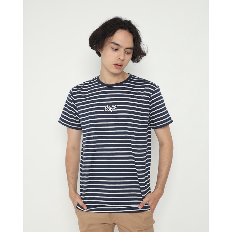 Erigo T-Shirt Stripe Wavre Navy