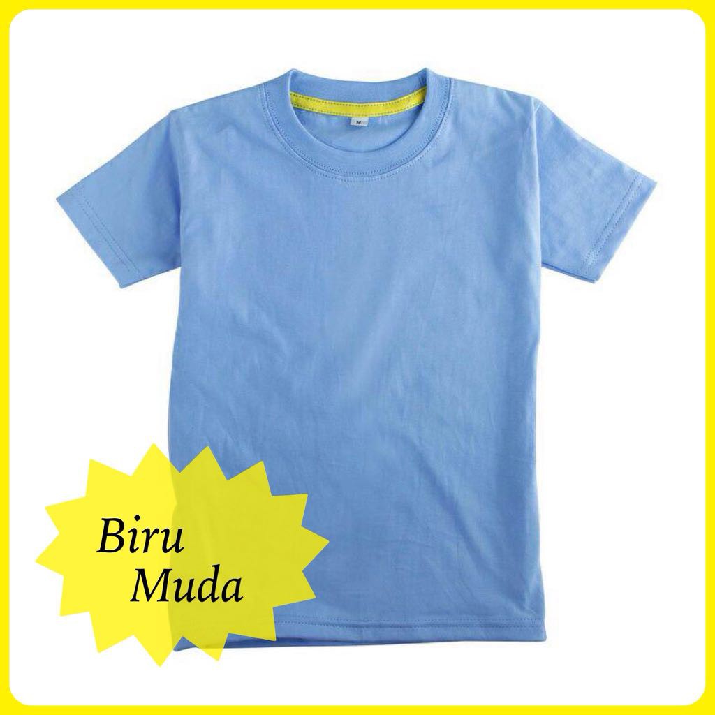 JUAL KAOS POLOS ANAK COMBED 30s BAJU KAOS ANAK PEREMPUAN KAOS DISTRO