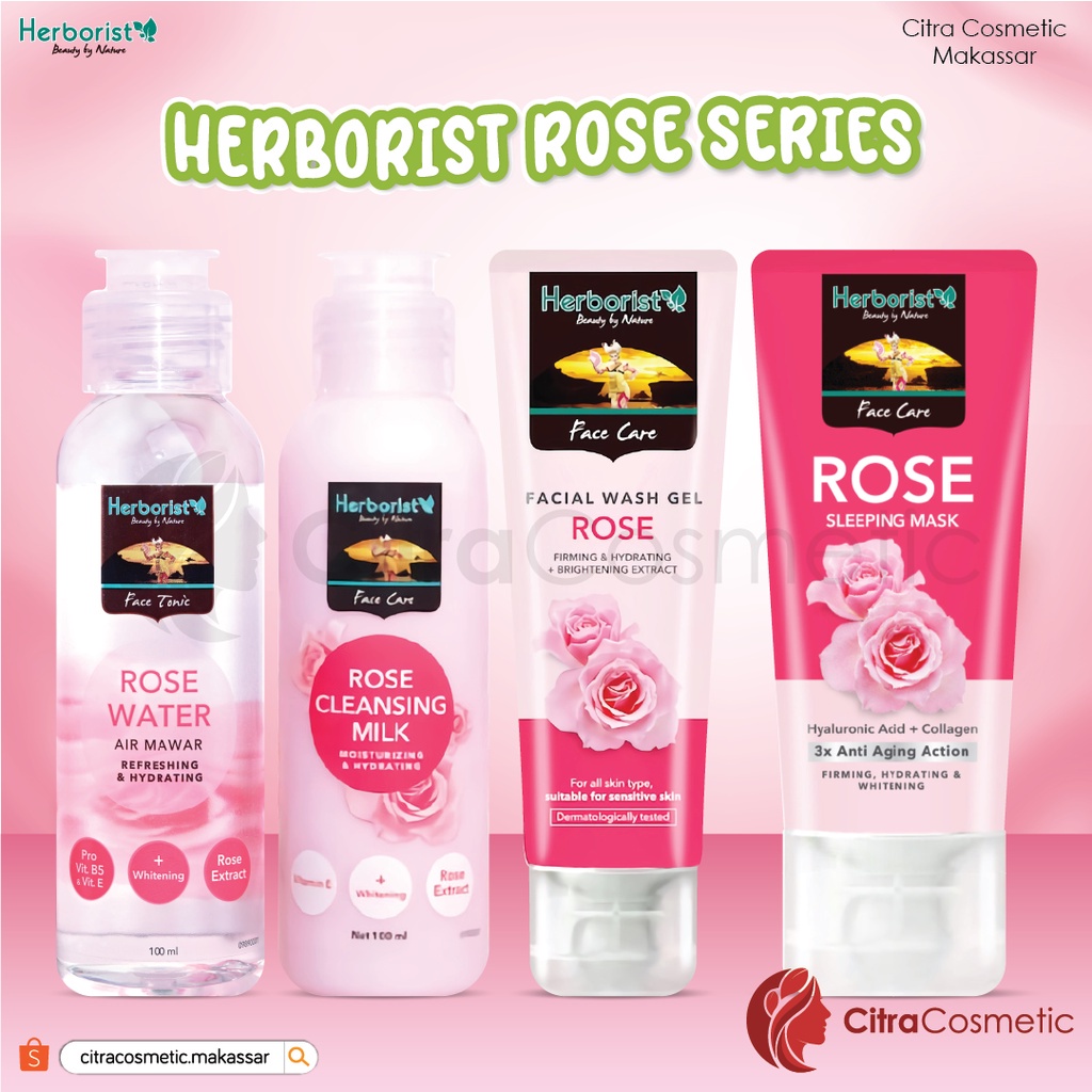 Herborist Rose Series | Rose Water | Rose Milk | Sleeping Mask | Facial Wash