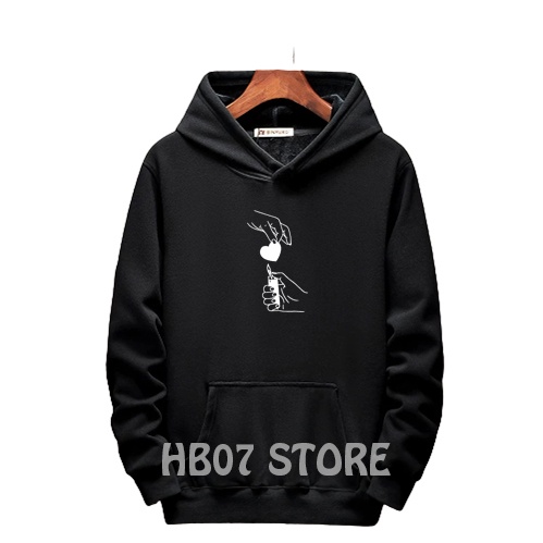 HB STORE | Hoodie Casual Bakar Hati | Jaket Fashion Bandung | Hoodie Unisex | Jaket Santai | Jaket M
