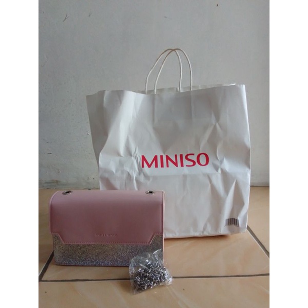 tas selempang wanita miniso