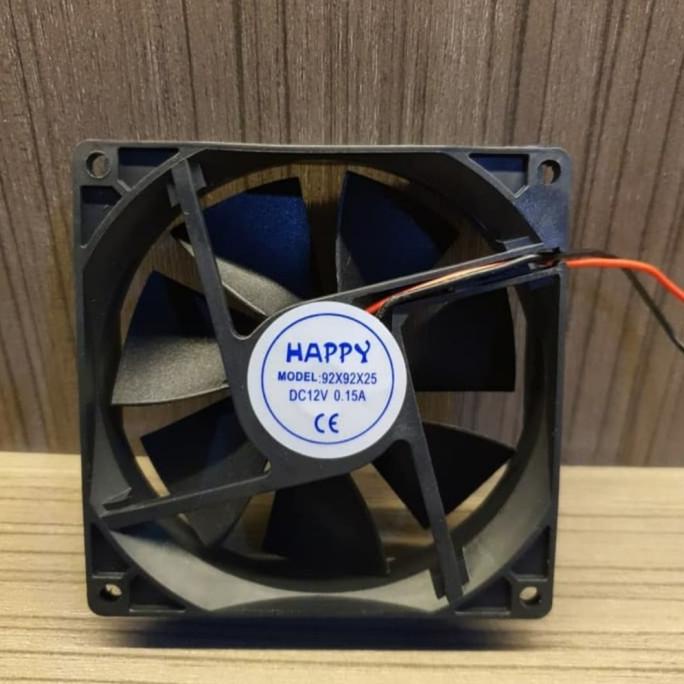 Fan DC Kipas DC HAPPY 12V 9 Cm 0.15A Plastik Tebal rod14 Ayo Beli