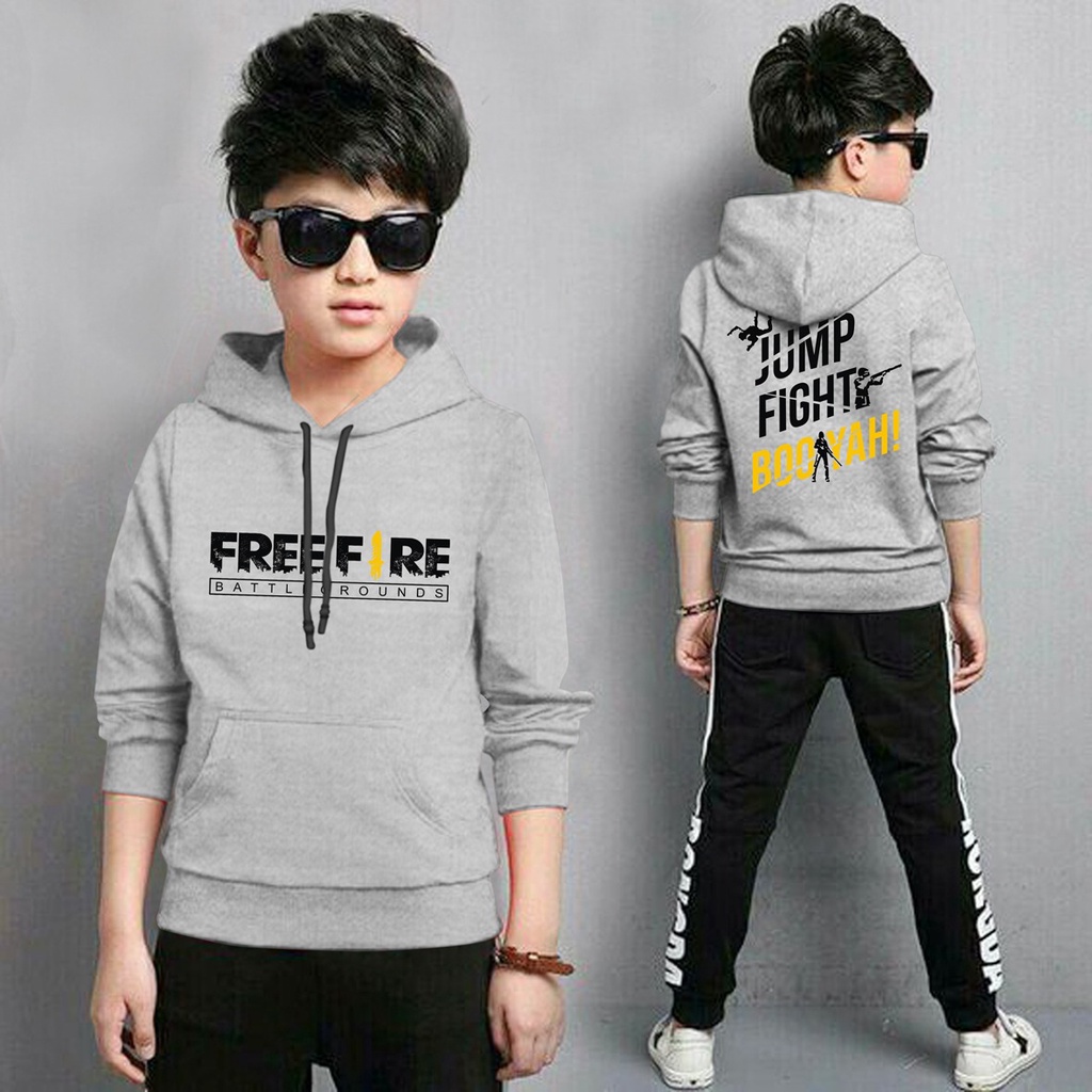 Hoodie Anak Ff Booyah Anak Gaming Bahan Fleece Tebal /Jaket Anak Laki Laki/Jaket Anak Terbaru/4-11 TAHUN(FLAVA_STORE)