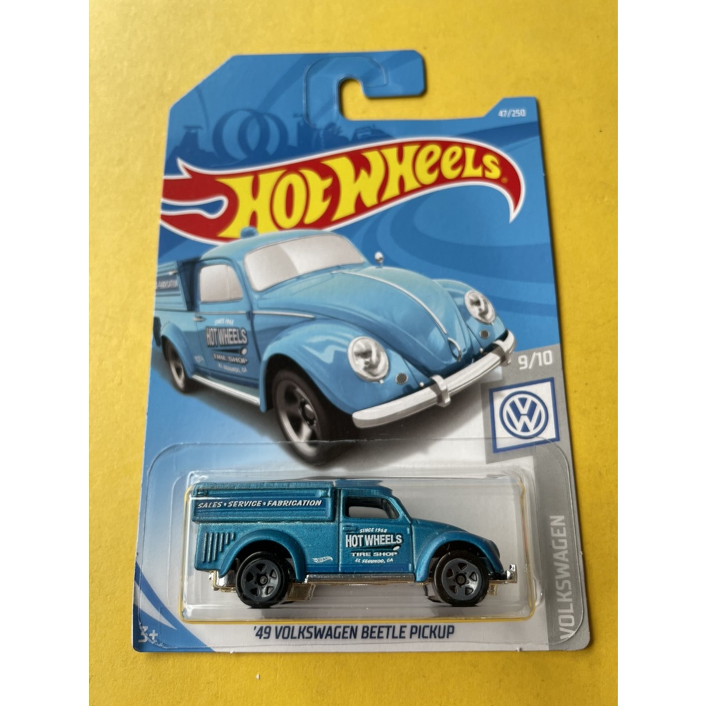 HOT WHEELS HOTWHEELS 49 VOLKSWAGEN BEETLE PICKUP BIRU VW DIECAST MOBIL HOTWEELS LANGKA MURAH TRACK