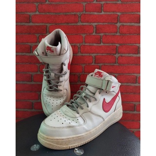 nike air force 1 mid sail university red