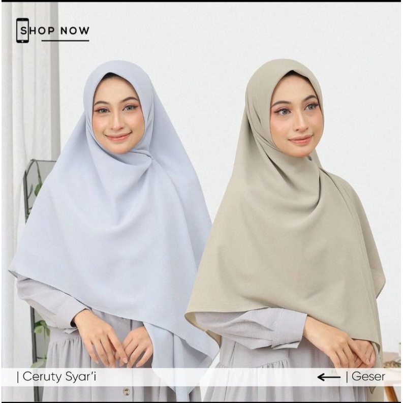 Ceruty Syari jahit tepi by Umama scarf