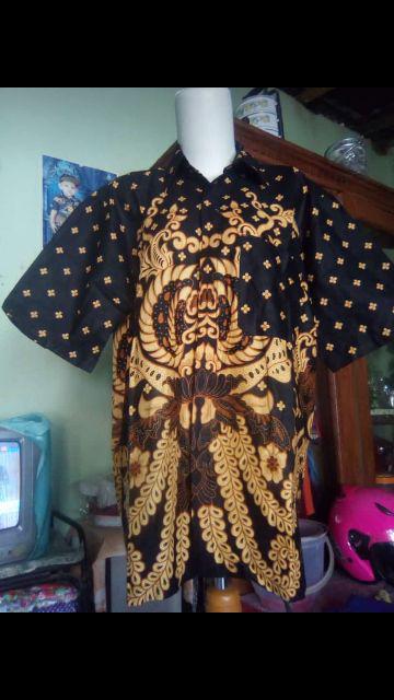 Couple Batik Sarimbit Gamis Hem Sogan  2518