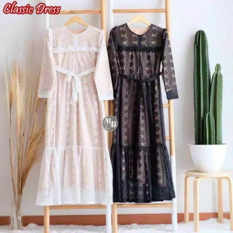 CLASSIC DRESS DRESS TILLE GAMIS BROKAT TILLE