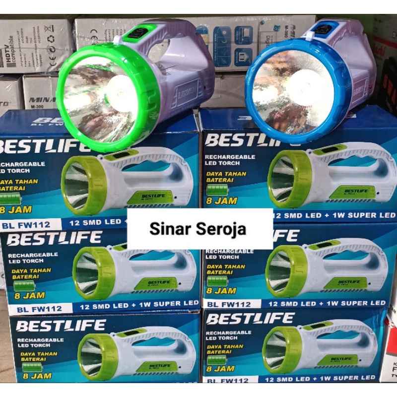 Senter cas best life/senter cas tangan/senter cas+emergency