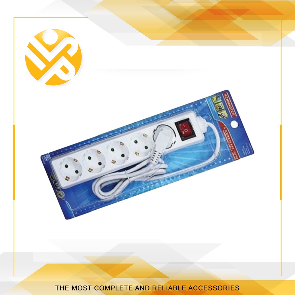 KENMASTER Stop Kontak Kabel SNI 1 Meter 5 Lubang